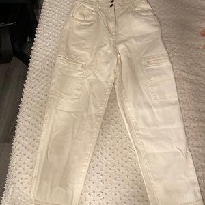 High Waisted Paper Bag Pants